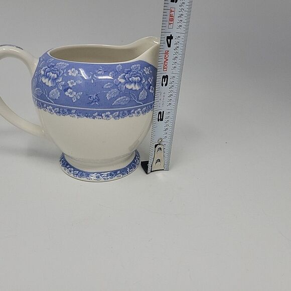 Vtg Queen's Albertine Sugar Creamer Blue English Porcelain England Replacement - Picture 3 of 16
